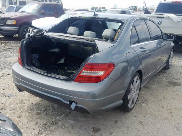 WDDGF4HB2ER305700 - 2014 MERCEDES-BENZ C 250 GRAY photo 4