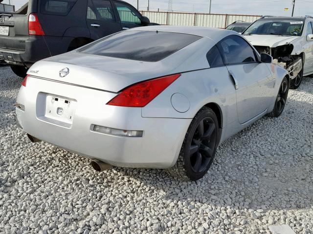 JN1AZ34E66M351811 - 2006 NISSAN 350Z COUPE SILVER photo 4