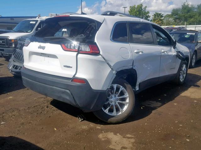 1C4PJLCB4KD262397 - 2019 JEEP CHEROKEE L WHITE photo 4