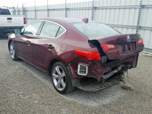 19VDE1F57FE002073 - 2015 ACURA ILX 20 PRE MAROON photo 3