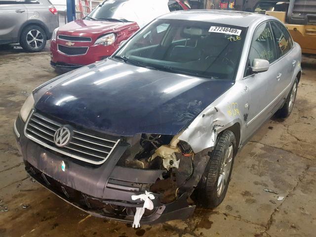 WVWRH63B43P098669 - 2003 VOLKSWAGEN PASSAT GLX SILVER photo 2