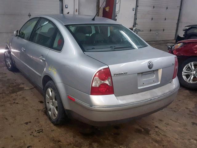 WVWRH63B43P098669 - 2003 VOLKSWAGEN PASSAT GLX SILVER photo 3