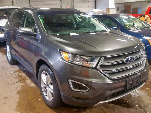 2FMPK4J82HBB72315 - 2017 FORD EDGE SEL GRAY photo 1