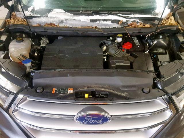 2FMPK4J82HBB72315 - 2017 FORD EDGE SEL GRAY photo 7