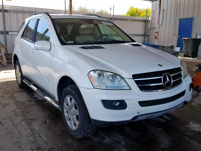 4JGBB86E67A166205 - 2007 MERCEDES-BENZ ML 350 WHITE photo 1