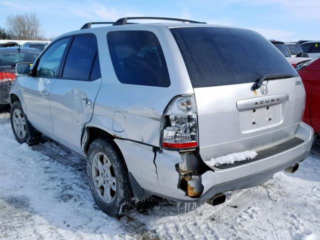 2HNYD18686H522153 - 2006 ACURA MDX TOURIN SILVER photo 3