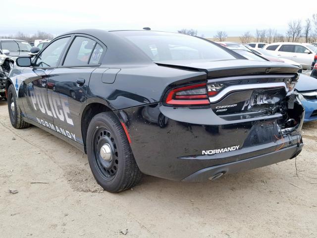 2C3CDXKTXJH301068 - 2018 DODGE CHARGER PO BLACK photo 3