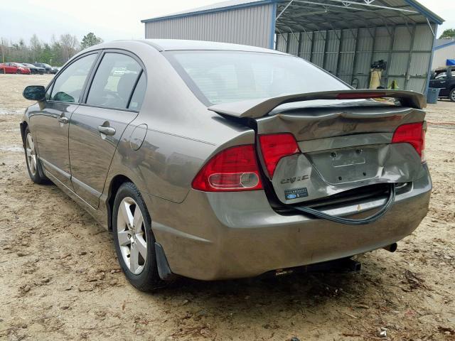 2HGFA16998H336385 - 2008 HONDA CIVIC EXL BROWN photo 3