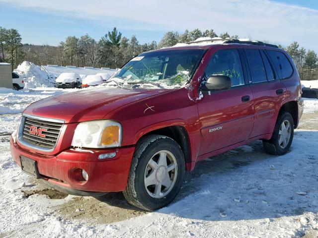 1GKDT13S822145164 - 2002 GMC ENVOY RED photo 2