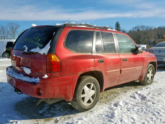 1GKDT13S822145164 - 2002 GMC ENVOY RED photo 4