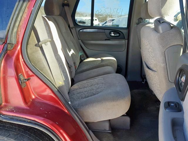 1GKDT13S822145164 - 2002 GMC ENVOY RED photo 6