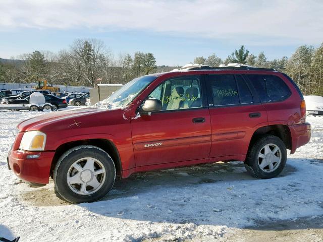 1GKDT13S822145164 - 2002 GMC ENVOY RED photo 9