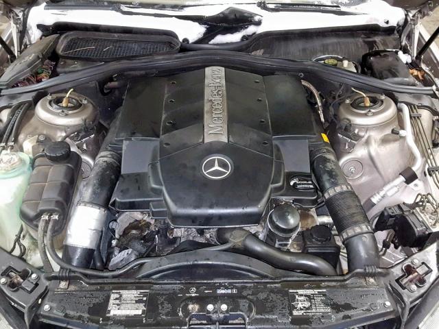 WDBNG83J73A368404 - 2003 MERCEDES-BENZ S 430 4MAT SILVER photo 7