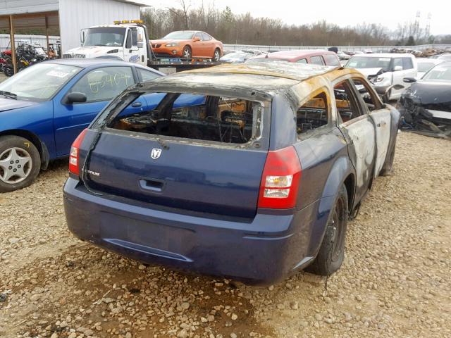 2D4FV47T96H122110 - 2006 DODGE MAGNUM SE BLUE photo 4