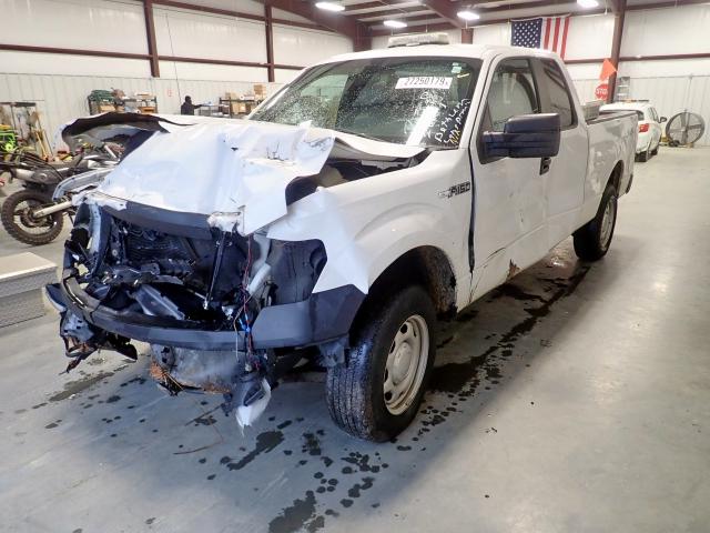 1FTEX1EM9EFC16730 - 2014 FORD F150 SUPER WHITE photo 2