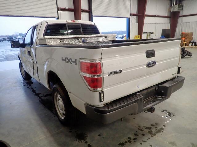 1FTEX1EM9EFC16730 - 2014 FORD F150 SUPER WHITE photo 3