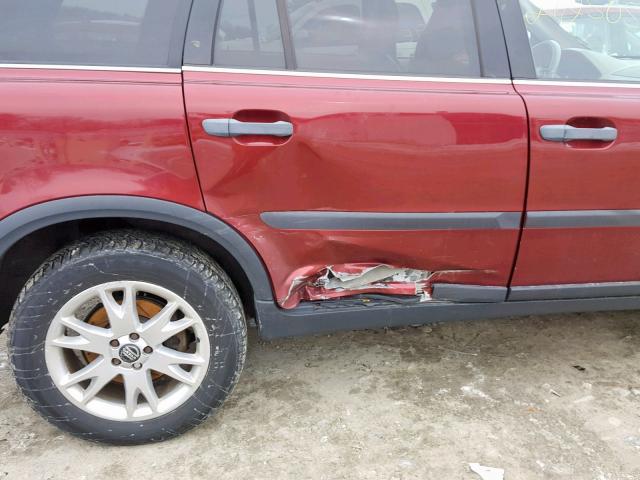 YV1CZ911251149245 - 2005 VOLVO XC90 T6 RED photo 9