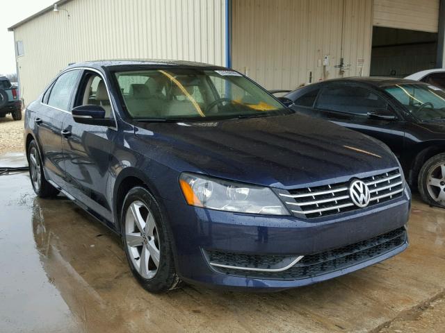 1VWBN7A35DC077525 - 2013 VOLKSWAGEN PASSAT SE BLUE photo 1