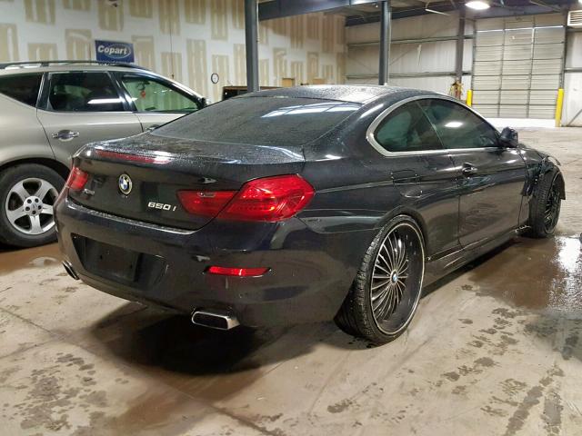 WBAYM1C59DDZ02517 - 2013 BMW 650 XI BLACK photo 4