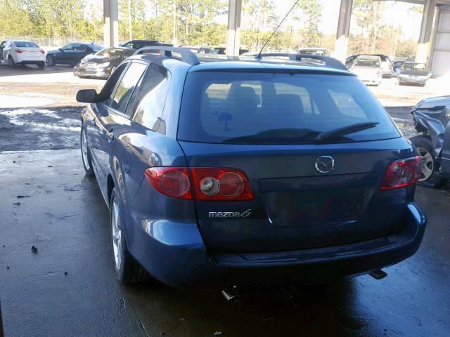 1YVFP82DX45N69266 - 2004 MAZDA 6 S BLUE photo 3