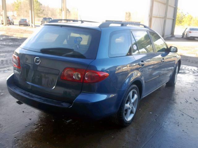 1YVFP82DX45N69266 - 2004 MAZDA 6 S BLUE photo 4