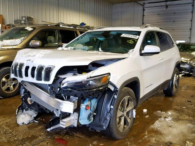 1C4PJMDX2KD303674 - 2019 JEEP CHEROKEE L WHITE photo 2