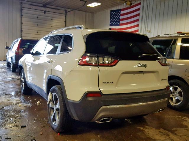 1C4PJMDX2KD303674 - 2019 JEEP CHEROKEE L WHITE photo 3