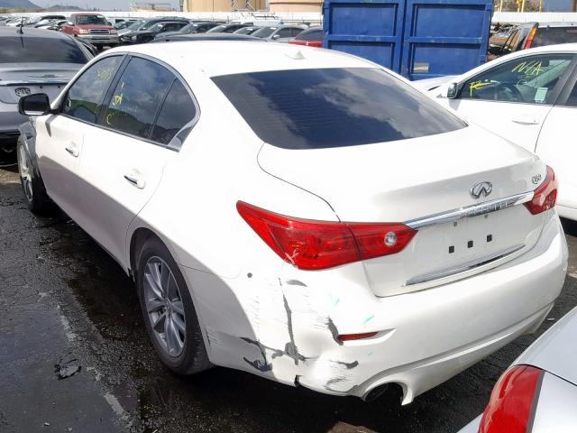 JN1BV7AP1FM335738 - 2015 INFINITI Q50 BASE WHITE photo 3