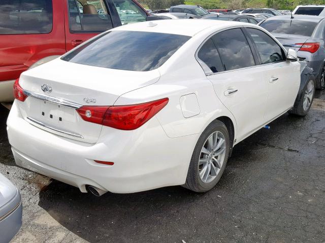 JN1BV7AP1FM335738 - 2015 INFINITI Q50 BASE WHITE photo 4