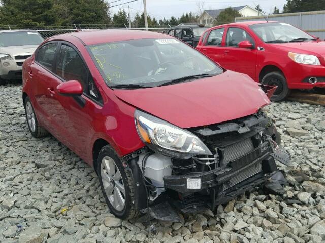 KNADN4A32G6593030 - 2016 KIA RIO EX RED photo 1