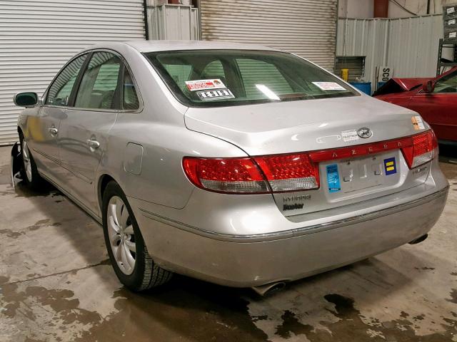 KMHFC46FX6A116633 - 2006 HYUNDAI AZERA SE SILVER photo 3