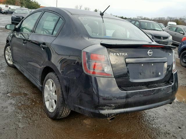 3N1AB6AP4CL728606 - 2012 NISSAN SENTRA 2.0 BLACK photo 3