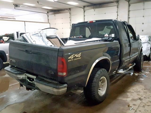 1FTSX31FXYEB14059 - 2000 FORD F350 SRW S BLACK photo 4