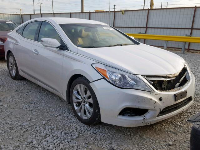 KMHFG4JG8DA214383 - 2013 HYUNDAI AZERA WHITE photo 1