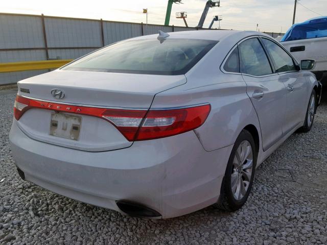 KMHFG4JG8DA214383 - 2013 HYUNDAI AZERA WHITE photo 4