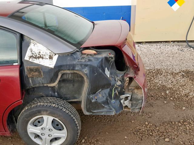 1G8AG52F64Z169708 - 2004 SATURN ION LEVEL MAROON photo 9
