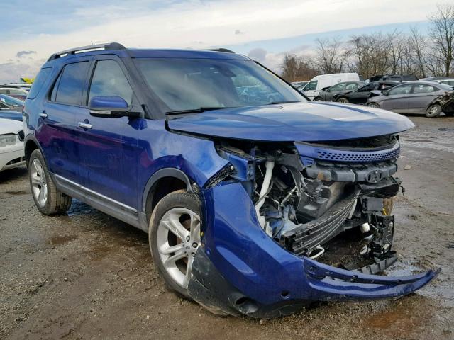 1FM5K8F84FGA25104 - 2015 FORD EXPLORER L BLUE photo 1