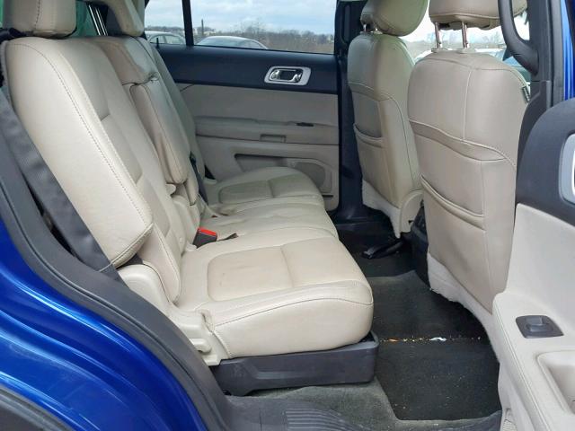 1FM5K8F84FGA25104 - 2015 FORD EXPLORER L BLUE photo 6