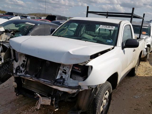 5TENX4CN7AZ674874 - 2010 TOYOTA TACOMA WHITE photo 2