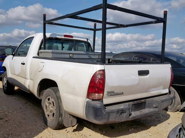 5TENX4CN7AZ674874 - 2010 TOYOTA TACOMA WHITE photo 3