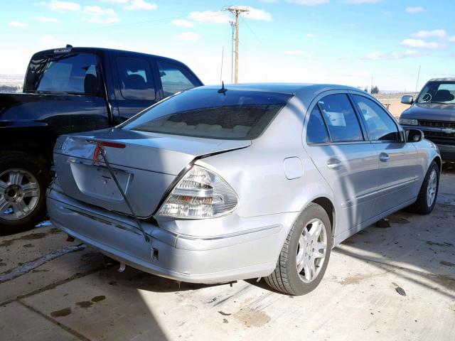 WDBUF65J14A535115 - 2004 MERCEDES-BENZ E 320 SILVER photo 4