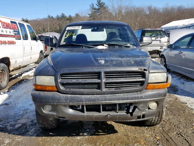 1B7GG32N32S615461 - 2002 DODGE DAKOTA SPO GRAY photo 9