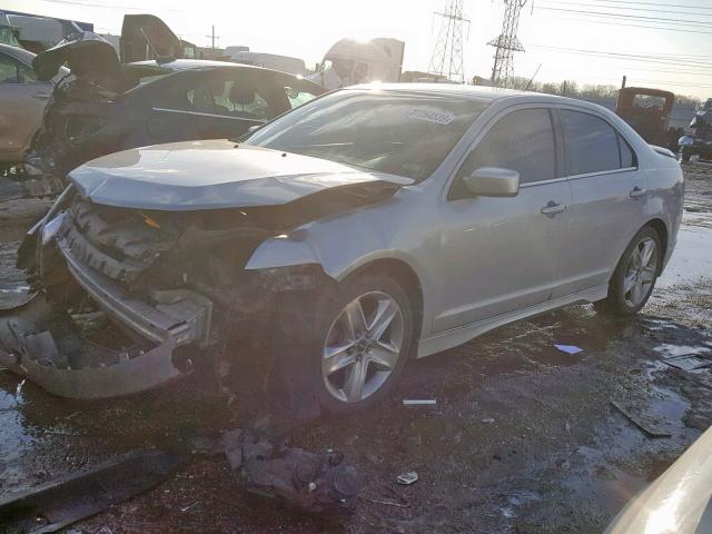 3FAHP0DC3AR276358 - 2010 FORD FUSION SPO SILVER photo 2