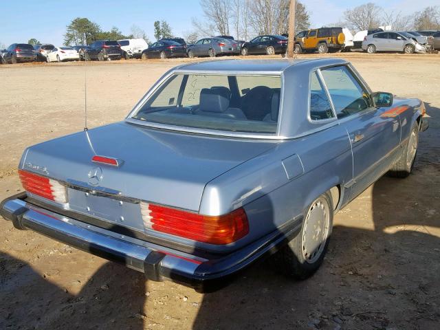 WDBBA48DXJA075996 - 1988 MERCEDES-BENZ 560 SL GRAY photo 4