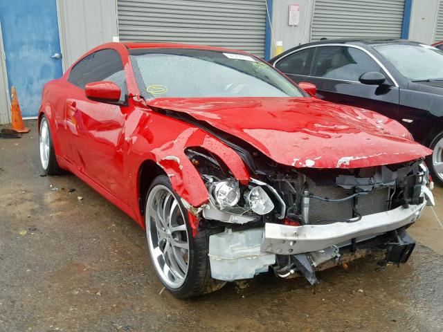 JNKCV64E48M128512 - 2008 INFINITI G37 BASE RED photo 1