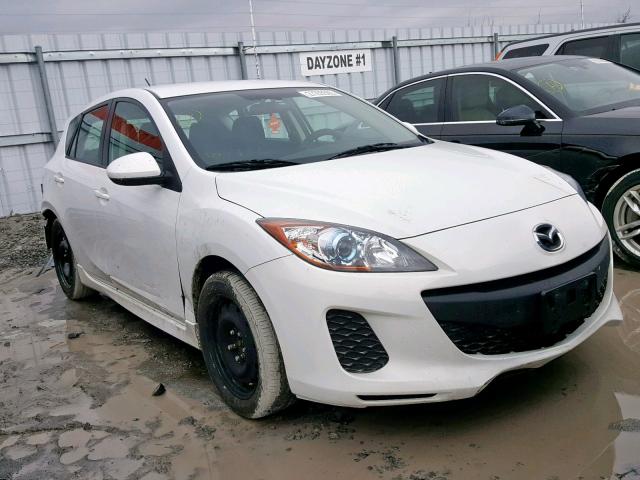 JM1BL1L70D1802756 - 2013 MAZDA 3 I WHITE photo 1