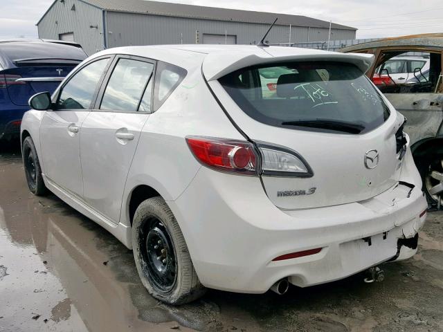 JM1BL1L70D1802756 - 2013 MAZDA 3 I WHITE photo 3