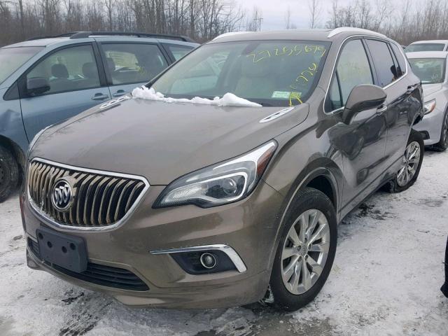 LRBFXDSA3HD149217 - 2017 BUICK ENVISION E BROWN photo 2