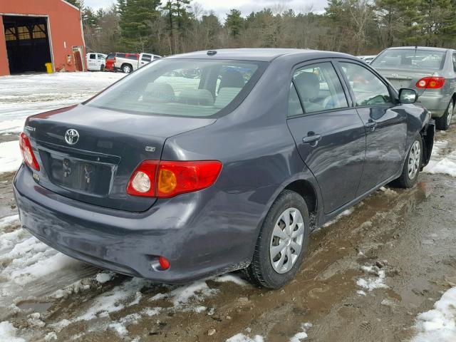 JTDBL40E299042021 - 2009 TOYOTA COROLLA BA GRAY photo 4