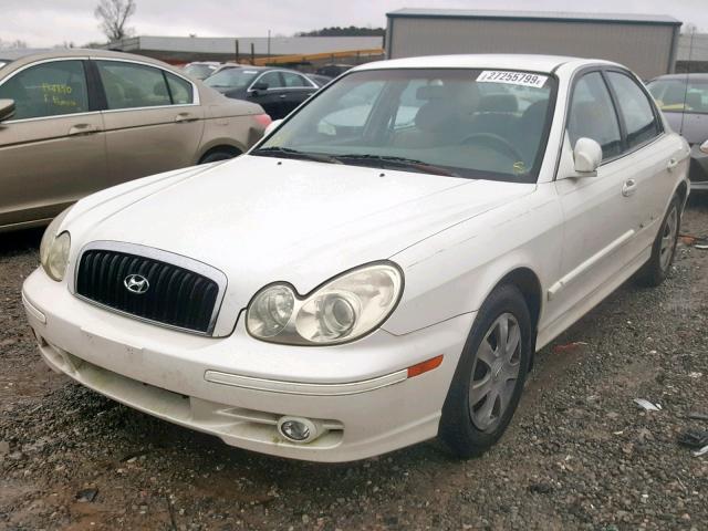 KMHWF25H34A057520 - 2004 HYUNDAI SONATA GL WHITE photo 2